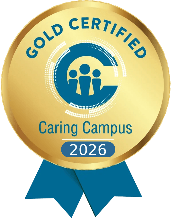 2026 Gold Certified Caring Campus, certified by the Institute for Evidence-Based Change